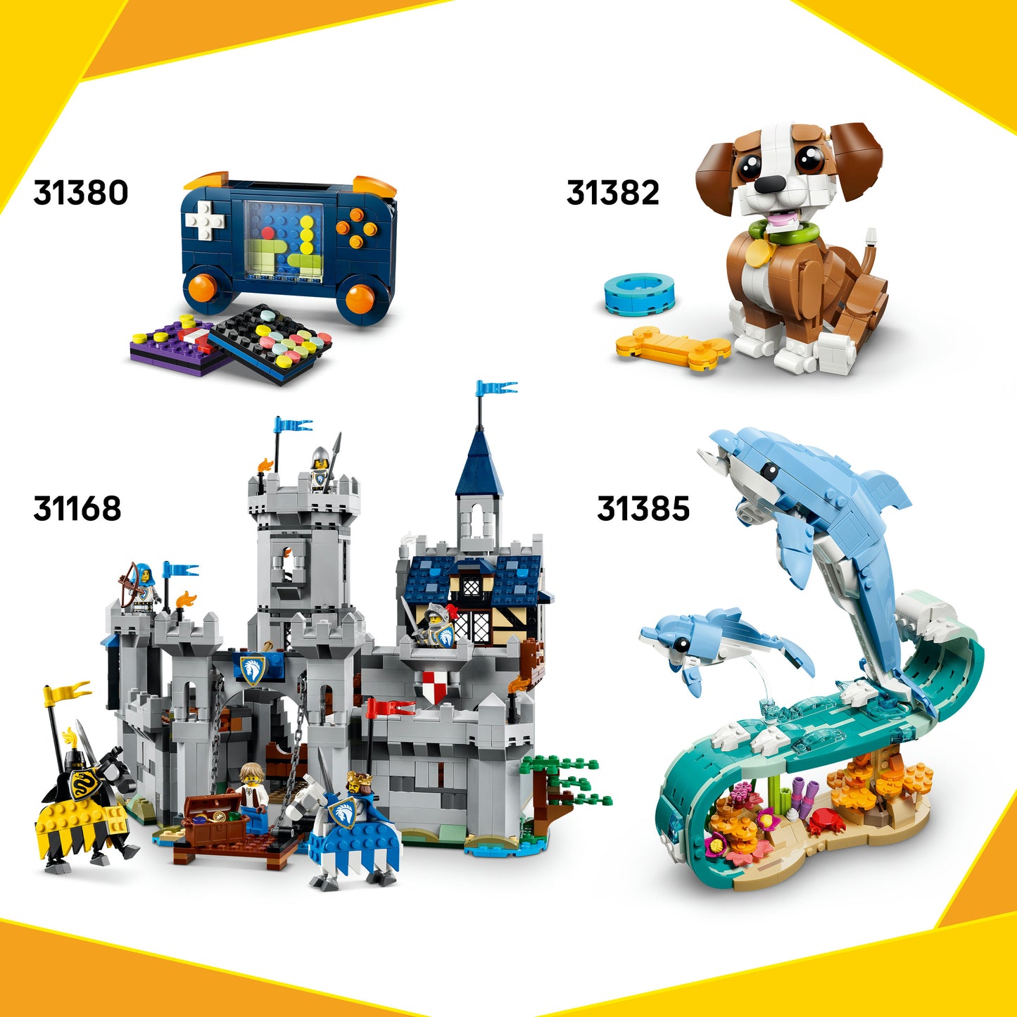 LEGO® Creator 3in1 Woeste Dinosaurus - Bouw Om tot Velociraptor, Stegosaurus of Pterosaurus - 31379