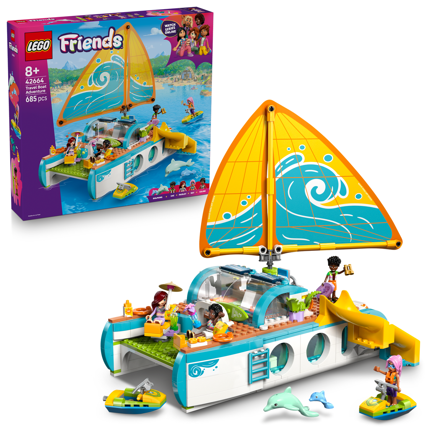 LEGO Avontuurlijke bootreis 42664 Friends