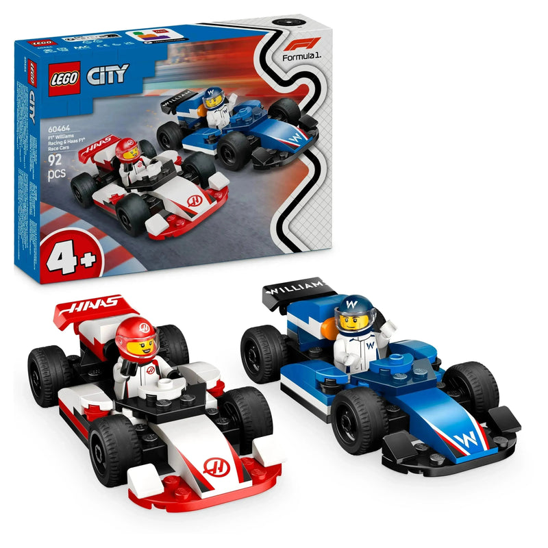 LEGO F1 Williams Racing & Haas Formel 1 Autos 60464 City