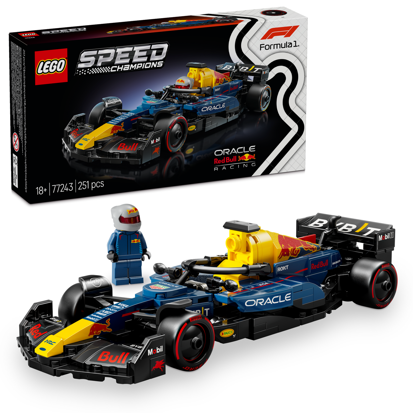 LEGO Red Bull Racing F 1 Formel Max Verstappen 77243 Speedchampions