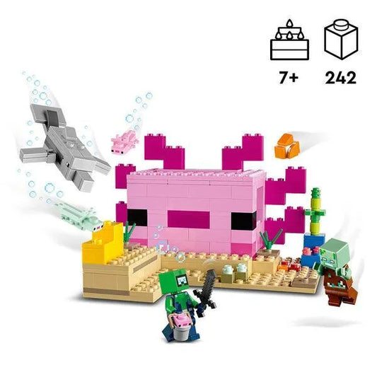 LEGO Het axolotlhuis 21247 Minecraft LEGO MINECRAFT @ 2TTOYS | Official LEGO shopšš„° LEGO ā¬. 22.48