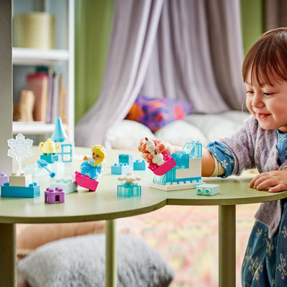 LEGO DUPLO Disney Frozen Creatieve Doos met Elsa en Olaf Bouwpakket voor Peuters met 2 Figuren - Educatief Montessori Speelgoed - Cadeau voor Jongens en Meisjes vanaf 2 Jaar 10462