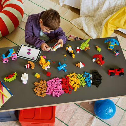 LEGO Classic Kleurrijke creatieve stenen Bouwpakket voor Kinderen Om te Knutselen met Dieren Figuren, Dinosaurussen en Voertuigen incl. Auto - Cadeau voor Jongens en Meisjes vanaf 5 Jaar 11045