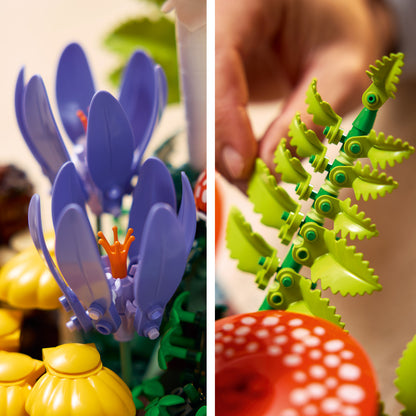 LEGO Botanicals Bospaddenstoelen - Kunstplanten Bouwpakket voor Volwassenen - Incl. een Paddenstoel en Nepbloemen - Woondecoratie en Bureau-Accessoire - DIY Cadeau voor Vrouwen en Mannen 11505