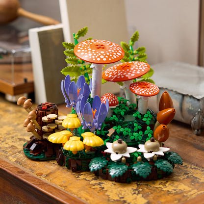 LEGO Botanicals Bospaddenstoelen - Kunstplanten Bouwpakket voor Volwassenen - Incl. een Paddenstoel en Nepbloemen - Woondecoratie en Bureau-Accessoire - DIY Cadeau voor Vrouwen en Mannen 11505