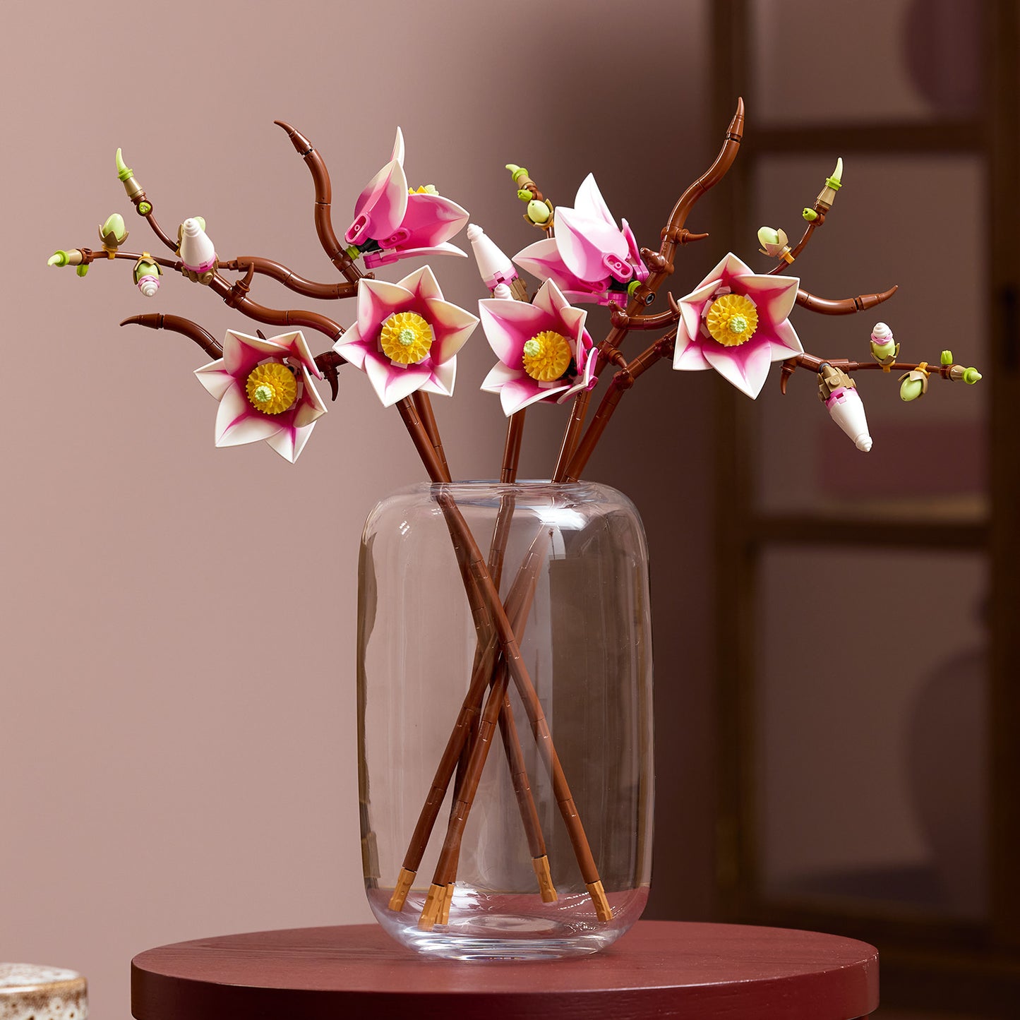 LEGO Botanicals Magnoliatakken – Bouwpakket voor Volwassenen met Nepbloemen – 5 Magnolia’s  Kunstbloemen – Slaapkamer- of Woonkamerdecoratie – DIY Cadeau voor Vrouwen – 11510