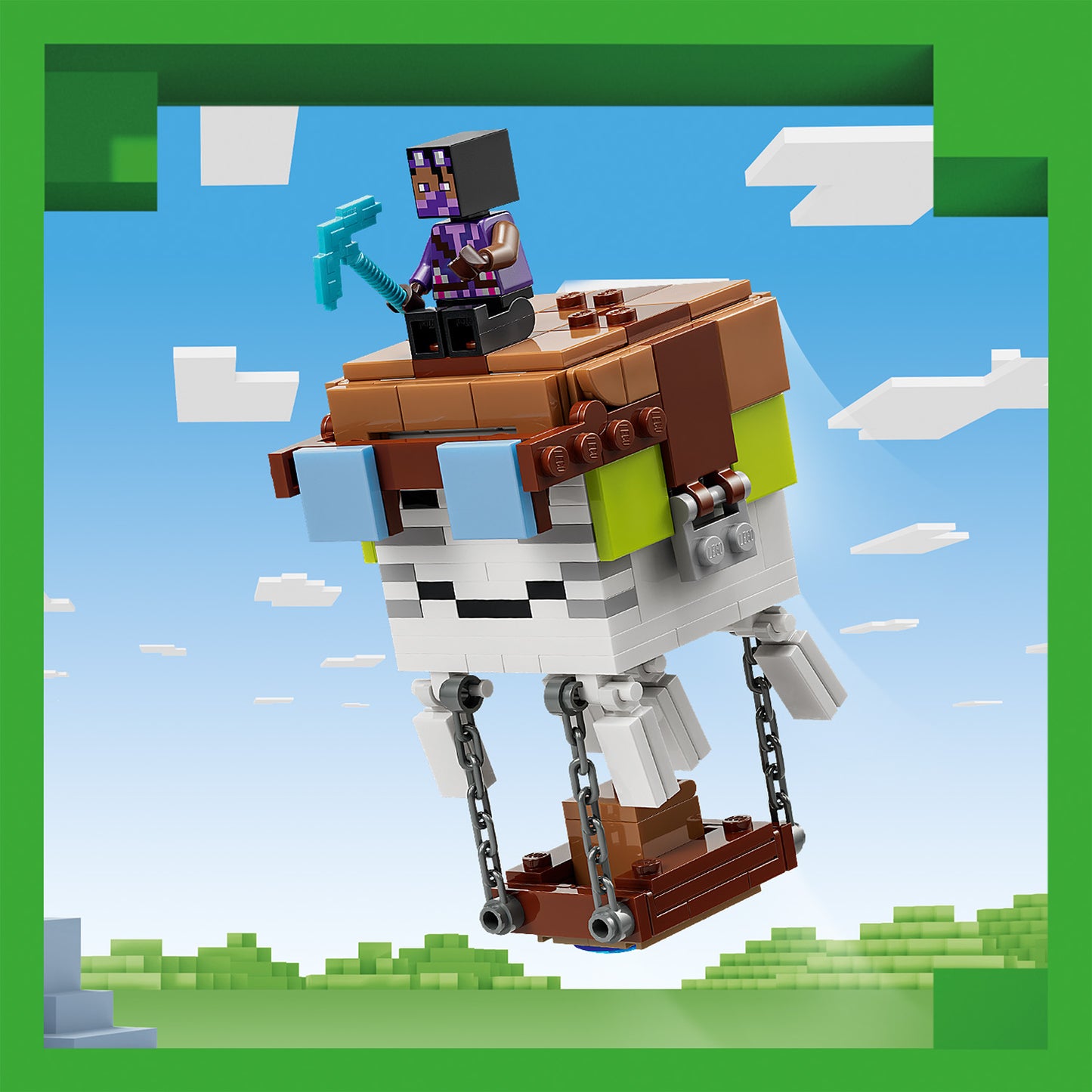 LEGO Minecraft Ghast-huis Bouwpakket voor Kinderen met 8 Figuren Incl. 2 Skeletten en 4 Ghasts met Accessoires - Kinderkamer Decoratie - Cadeau voor Jongens, Meisjes en Gamers vanaf 9 Jaar - 21597
