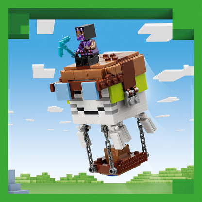 LEGO Minecraft Ghast-huis Bouwpakket voor Kinderen met 8 Figuren Incl. 2 Skeletten en 4 Ghasts met Accessoires - Kinderkamer Decoratie - Cadeau voor Jongens, Meisjes en Gamers vanaf 9 Jaar - 21597