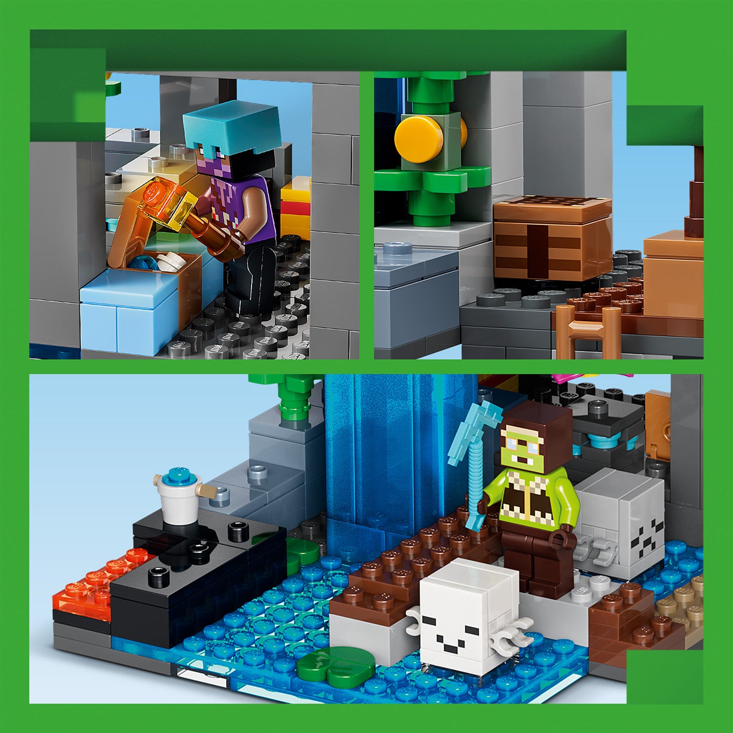 LEGO Minecraft Ghast-huis Bouwpakket voor Kinderen met 8 Figuren Incl. 2 Skeletten en 4 Ghasts met Accessoires - Kinderkamer Decoratie - Cadeau voor Jongens, Meisjes en Gamers vanaf 9 Jaar - 21597