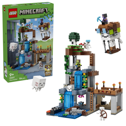 LEGO Minecraft Ghast-huis Bouwpakket voor Kinderen met 8 Figuren Incl. 2 Skeletten en 4 Ghasts met Accessoires - Kinderkamer Decoratie - Cadeau voor Jongens, Meisjes en Gamers vanaf 9 Jaar - 21597