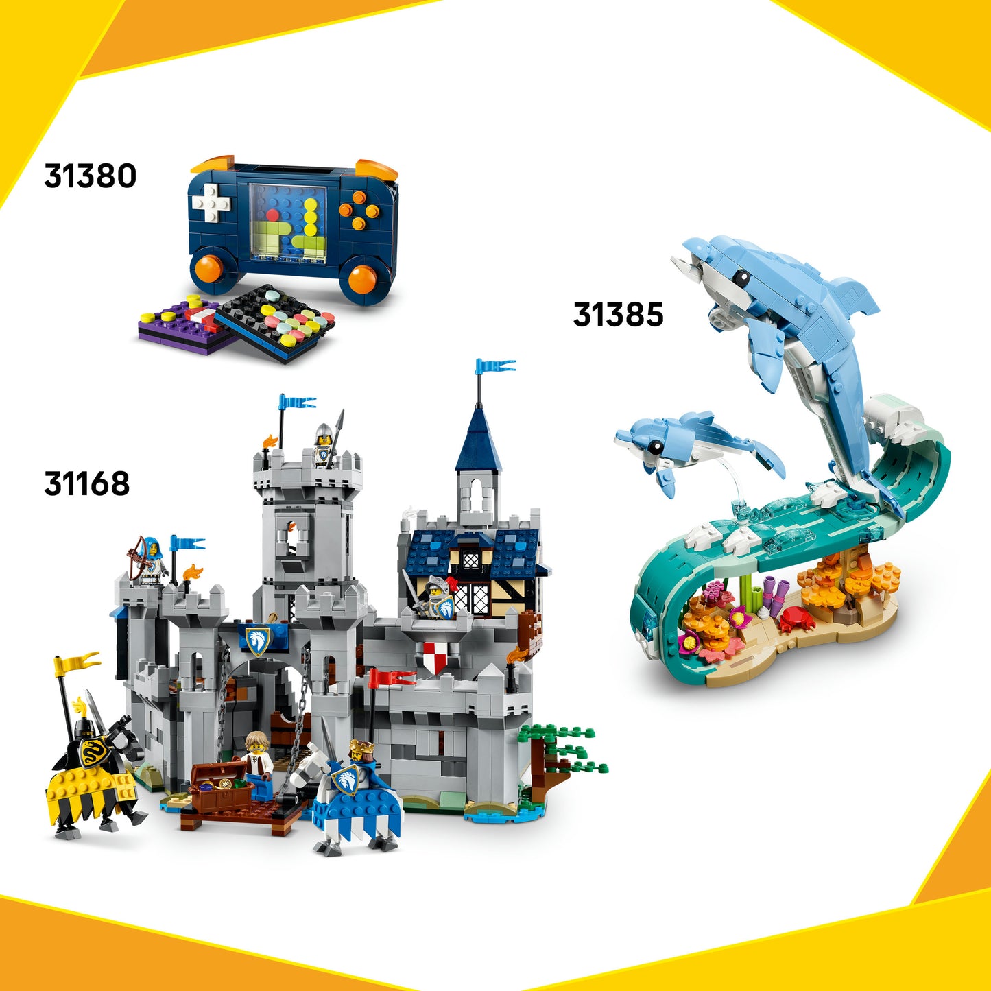 LEGO® Creator 3in1 Schattige dieren: Speelse Puppy - Dierenset - Bouw Om tot Eekhoorn of Eend - 31382