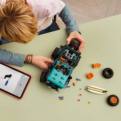 LEGO Technic Jeep Wrangler Rubicon Terreinwagen – Offroad Voertuig Bouwpakket voor Kinderen met V6-motor, Sturing en Vering – STEM Verjaardagscadeau voor Jongens en Tieners vanaf 10 Jaar – 42227