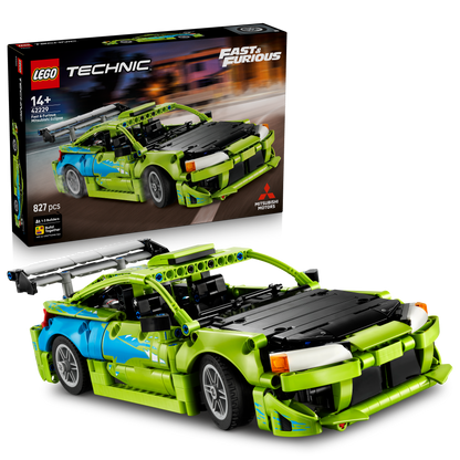 LEGO Technic Fast and Furious Mitsubishi Eclipse Auto Bouwpakket voor Kinderen - Incl. Besturing en 2 NOS-flessen - Cadeau voor Jongens en Fans van de Film Vanaf 14 Jaar - 42229