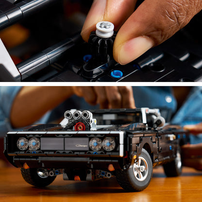 LEGO Technic Fast and Furious Dodge Charger R/T Auto Bouwpakket voor Volwassenen - Verzamelbare STEM Set met V8-motor en Vering - Nostalgisch Cadeau voor Mannen, Vrouwen en Fans - 42231