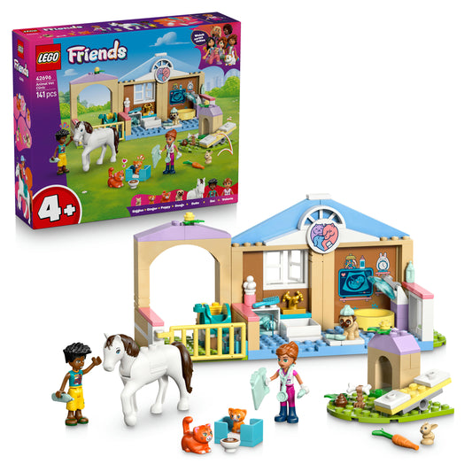 LEGO Friends Huisdierenkliniek Schattige Dieren Bouwpakket met Speelgoed voor Kinderen 42696