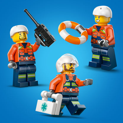 LEGO® City Kustwacht Helikopter - Bouw- en Speelset - Hulpdienstvoertuig - Speelgoed met 4 Minifiguren - 60503
