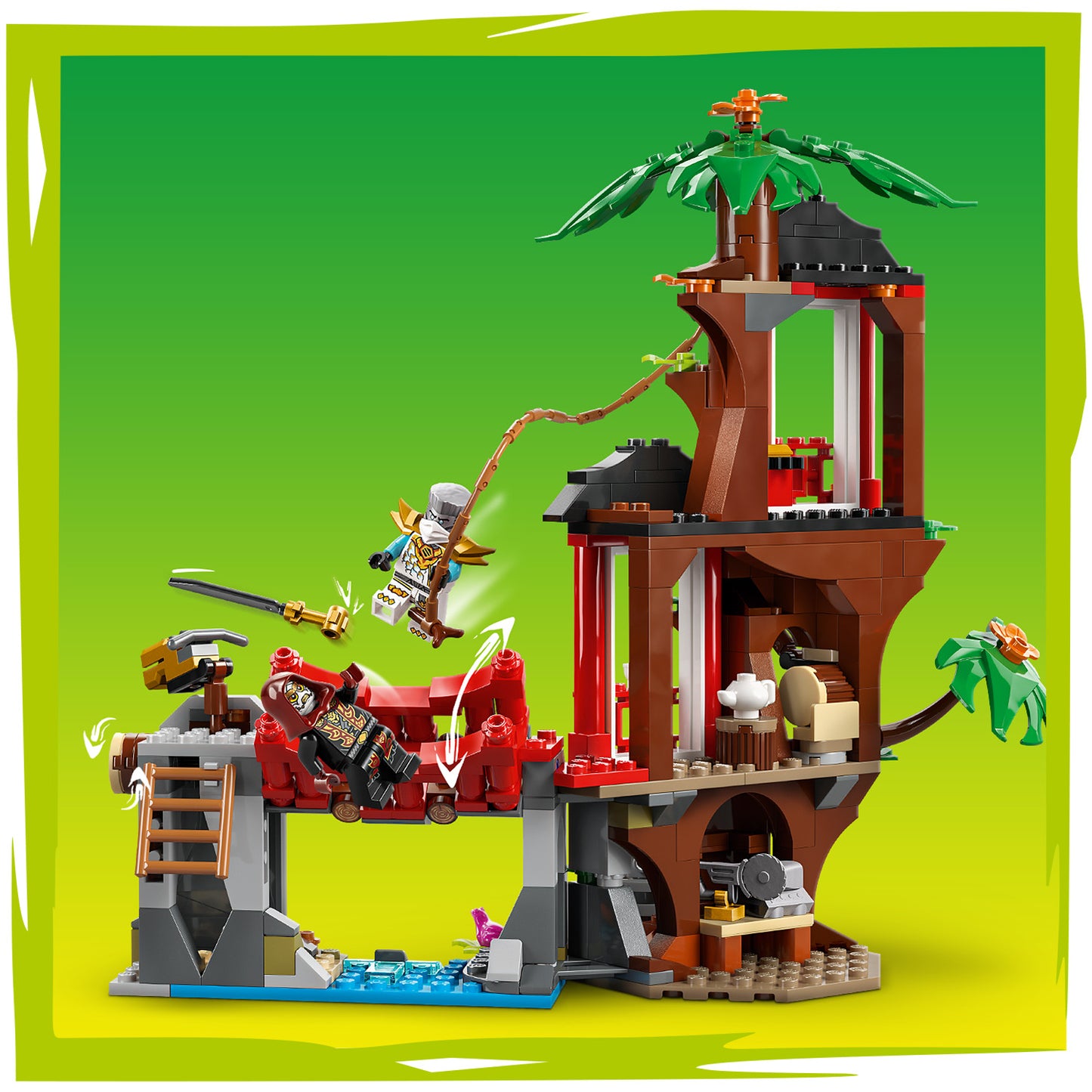LEGO® NINJAGO® Ninjavoertuigen bij de Boomhut - Actiespeelgoed - Speelset met 6 Minifiguren - 71857