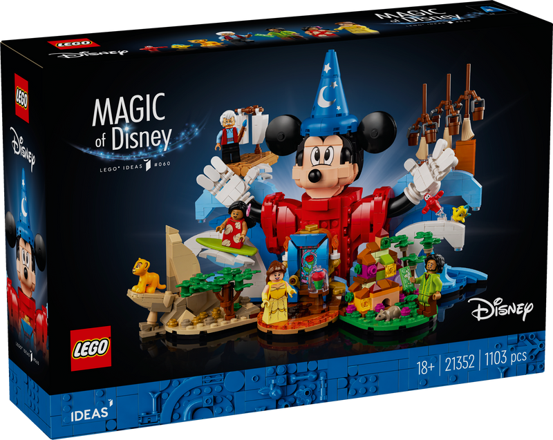 LEGO Disney 100 Celebration: Een magisch bouwavontuur 21352 Ideas (Pre-Order: oktober)