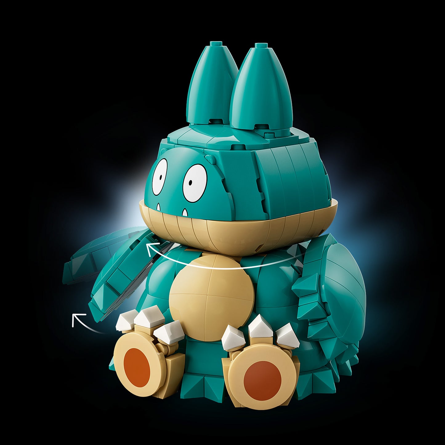 LEGO Pokémon Munchlax - Verzamelbaar Dieren Figuur met Boomstam, Appel en 2 Klokkenhuizen - Woondecoratie en Kantoor Decoratie - Bouwpakket voor Volwassenen - Cadeau voor Mannen en Vrouwen 72150