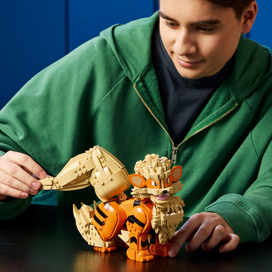 LEGO Pokémon Arcanine Bouwpakket voor Volwassenen - Gedetailleerd Dieren Figuur met Verstelbare Onderdelen - Woondecoratie en Kantoor Decoratie - Cadeau voor Mannen en Vrouwen 72160