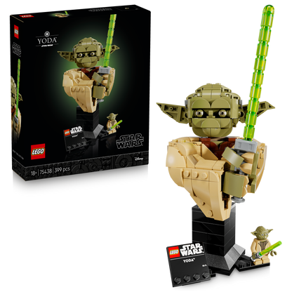 LEGO Star Wars Yoda Buste Bouwpakket voor Volwassenen - Woondecoratie en Bureau Decoratie 75438