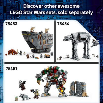 LEGO Star Wars 75451 Paleis van de Hutt Sentry Droid Confrontatie - Speelgoed voor Kinderen - De Mandalorian en Grogu - Kinderkamer Decoratie - Cadeau voor Jongens, Meisjes en Fans vanaf 9 Jaar
