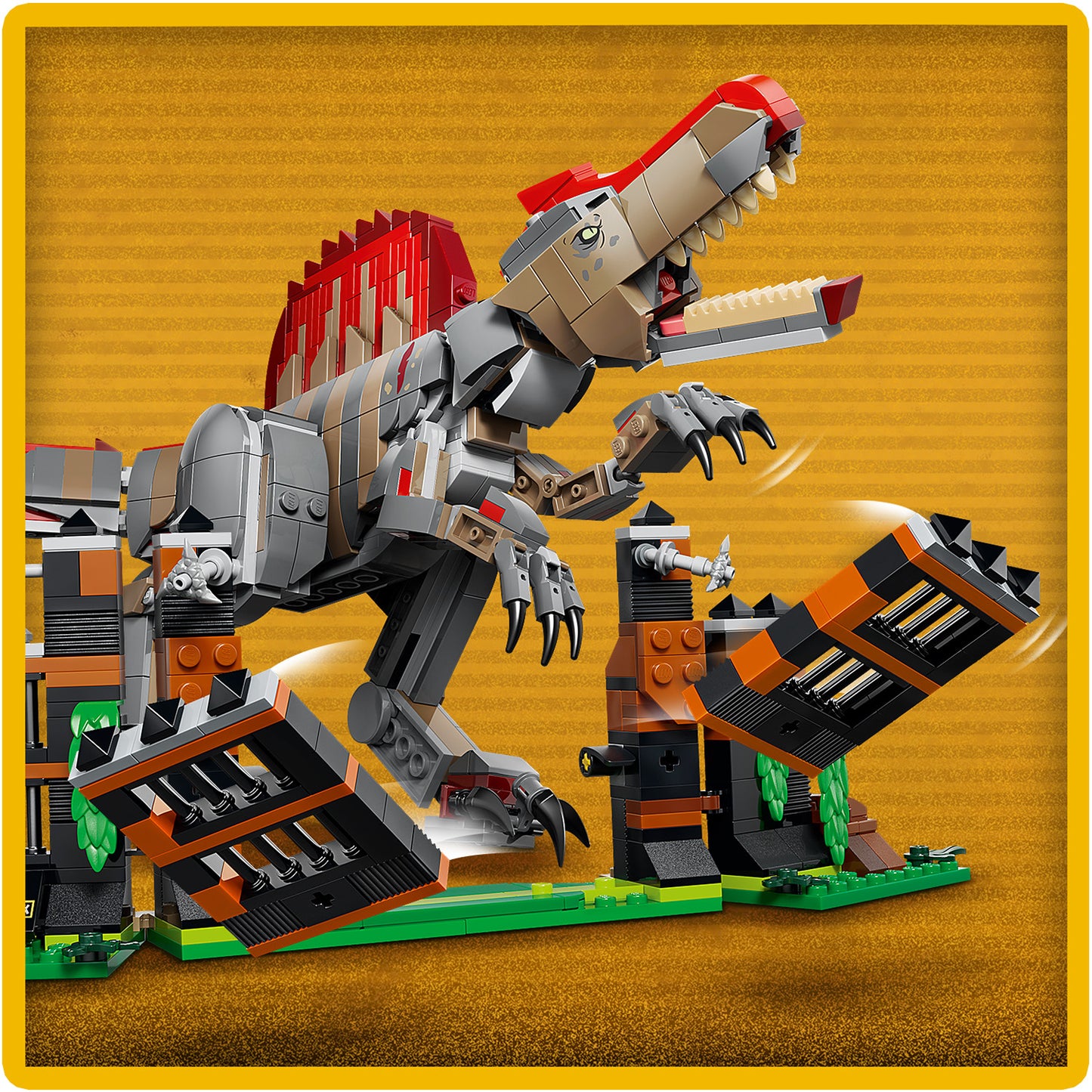 LEGO Jurassic World Spinosaurus Ontsnapping - Dinosaurus Speelgoed voor Kinderen Vanaf 9 Jaar - Bouwpakket met Verstelbare Dino en 2 Minifiguren - Decoratie - Cadeau voor Jongens en Meisjes 77982