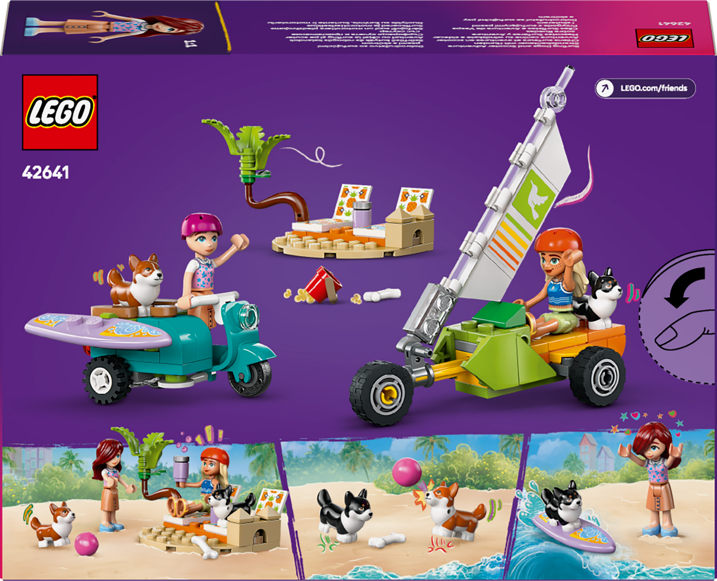 LEGO Surf- und Scooter-Spaß mit den Welpen 42641 Friends