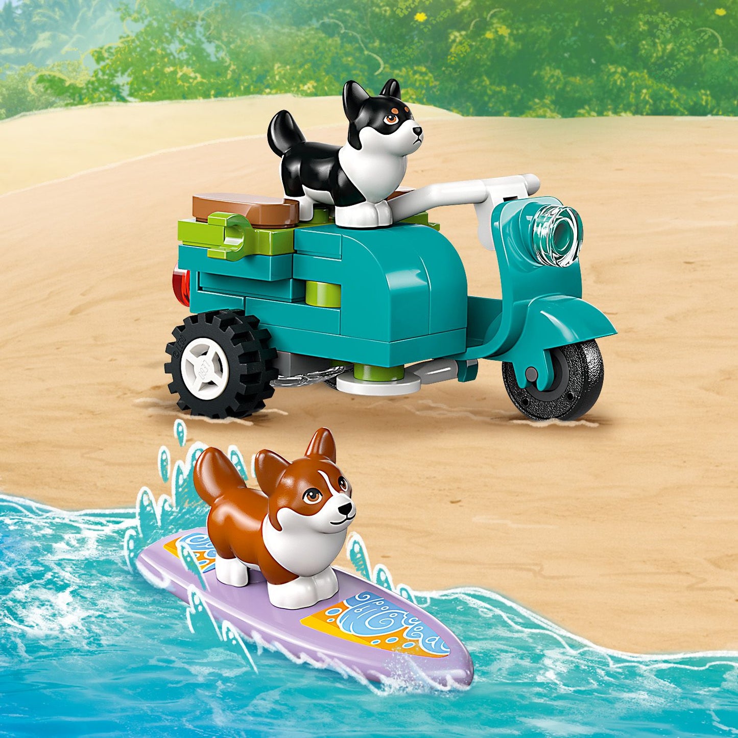 LEGO Surf- und Scooter-Spaß mit den Welpen 42641 Friends