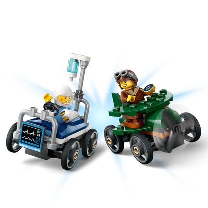 LEGO Race Car Pack: Plane vs Hospital Bed 60459 City