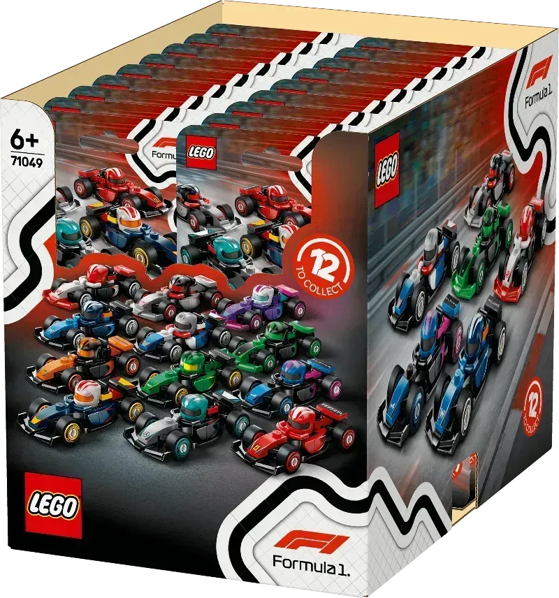 LEGO Formel 1 Fahrer mit ihrem Auto 71049 Minifiguren (Set 12 Teile)