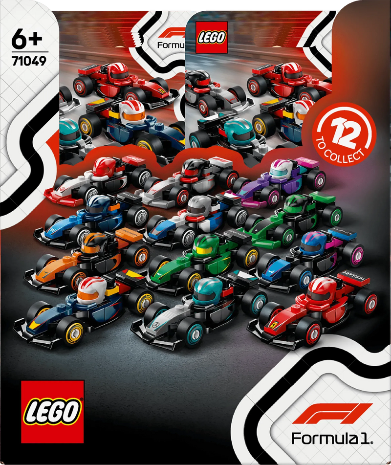 LEGO Formel 1 Fahrer mit ihrem Auto 71049 Minifiguren (Set 12 Teile)