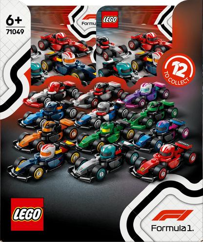 LEGO Formel 1 Fahrer mit ihrem Auto 71049 Minifiguren (Set 12 Teile)