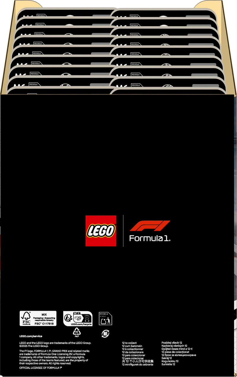 LEGO Formel 1 Fahrer mit ihrem Auto 71049 Minifiguren (Set 12 Teile)