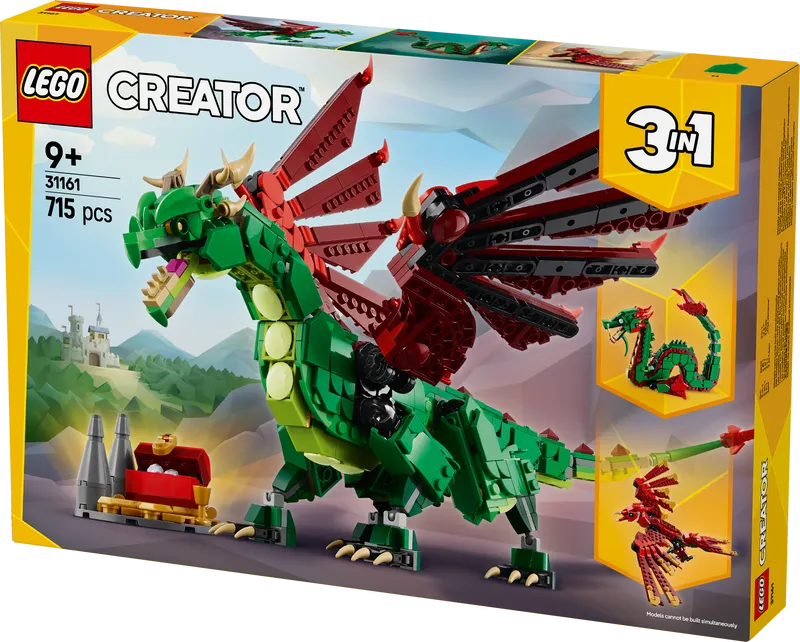 LEGO Medieval Dragon 31161 Creator 3-in-1