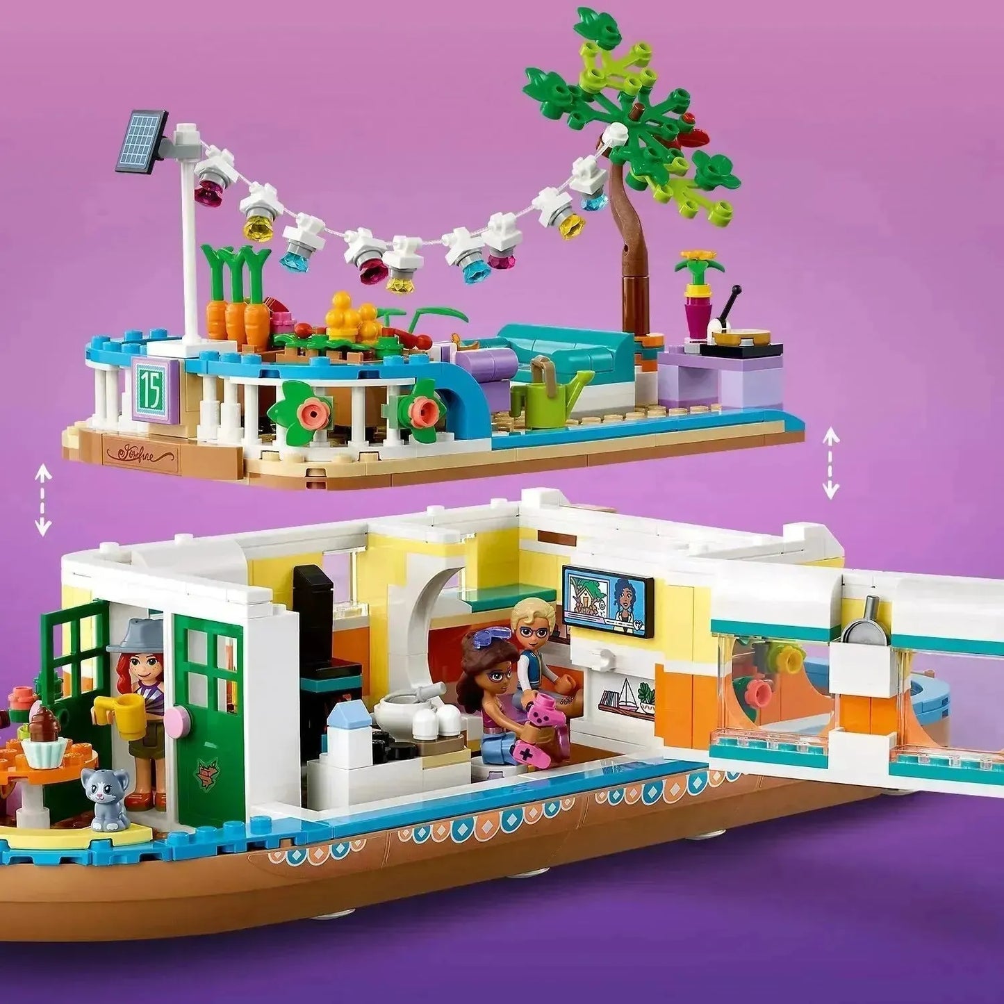 LEGO Woonboot op het kanaal 41702 Friends