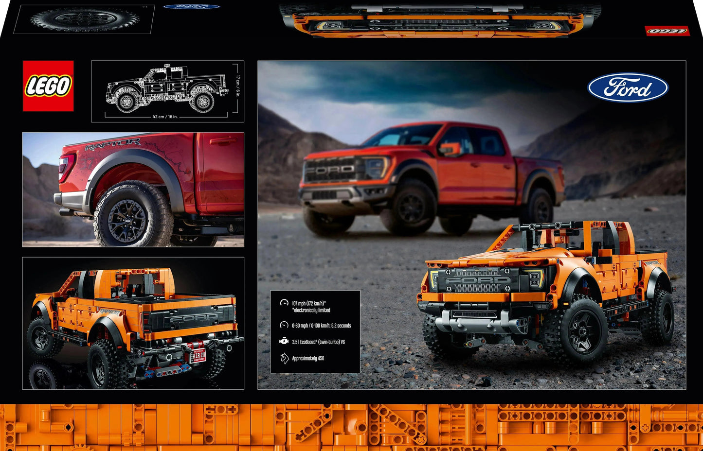 LEGO Ford Raptor F150 Pick Up Truck 42126 Technic