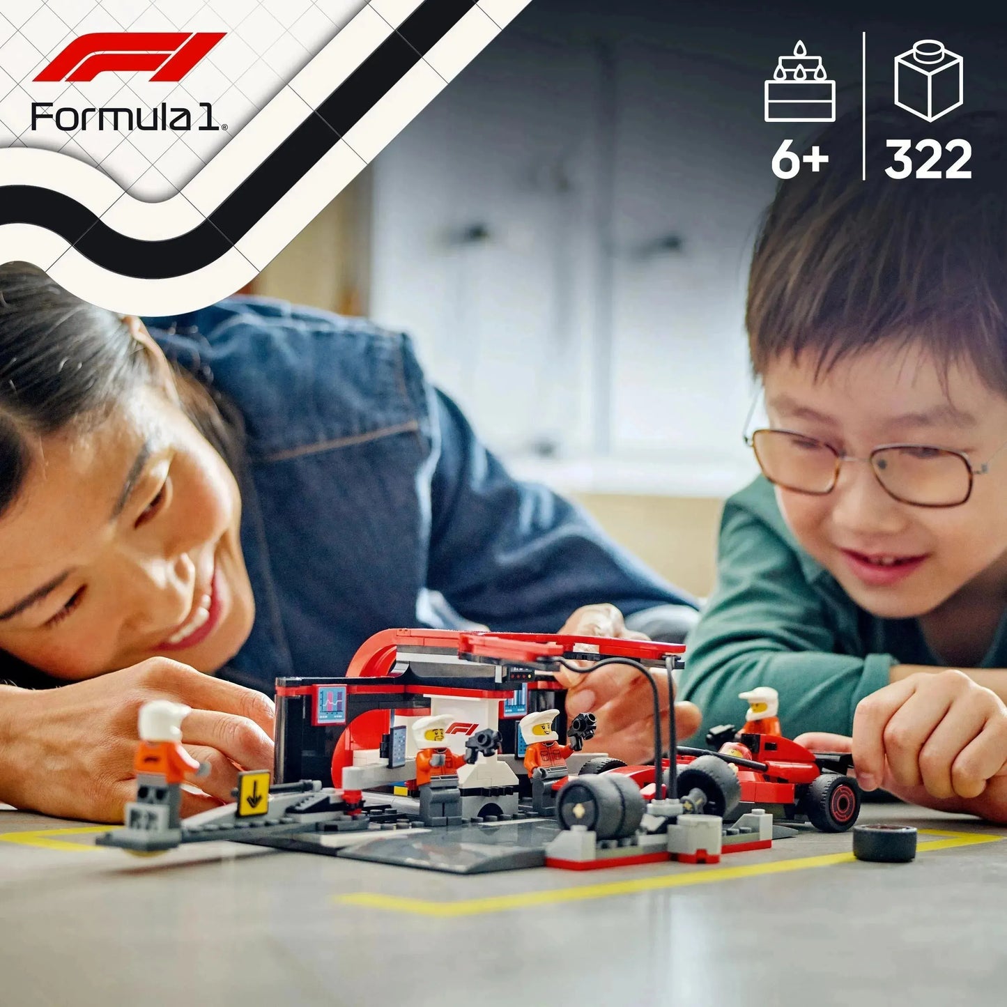 LEGO Pitcrew van de Formule 1 60443 City