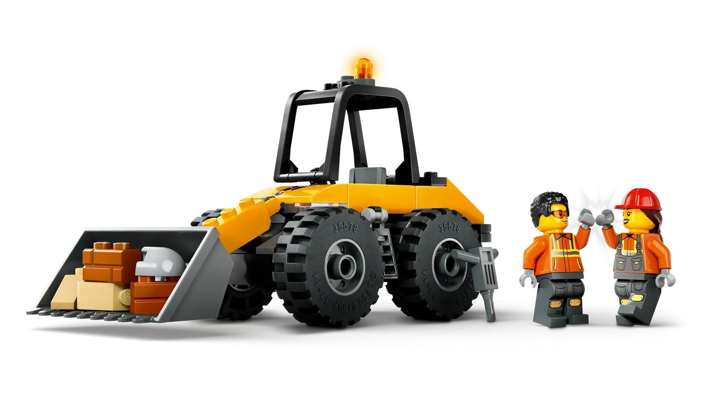 LEGO Gele Wiellader graafmachine 60450 City