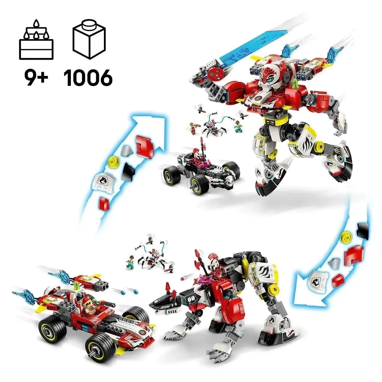 LEGO Coopers Tiger Mech &amp; Zero's HotRod 71497 Dreamzzz (Pre-Order: January 2025)