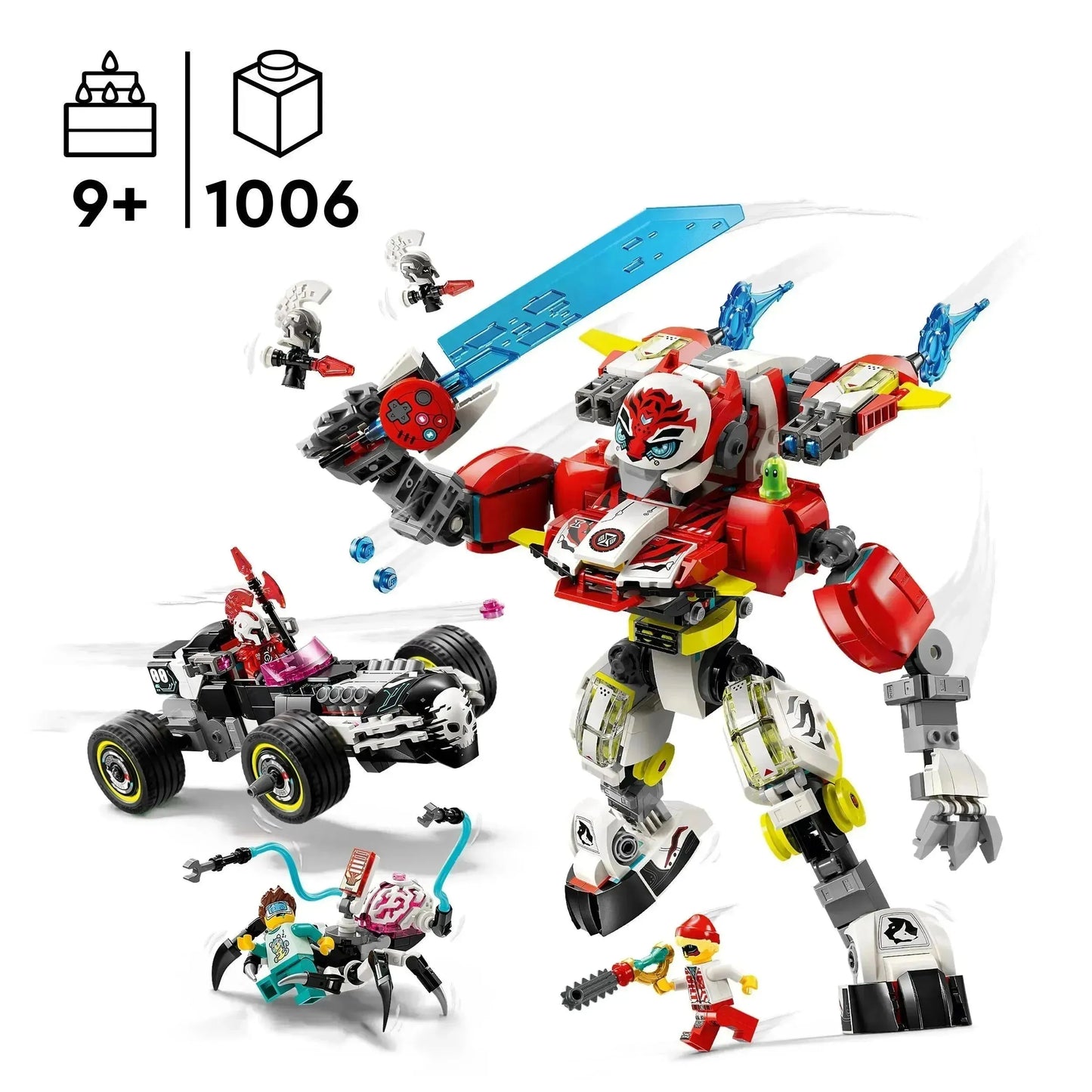 LEGO Coopers Tiger Mech &amp; Zero's HotRod 71497 Dreamzzz (Pre-Order: January 2025)