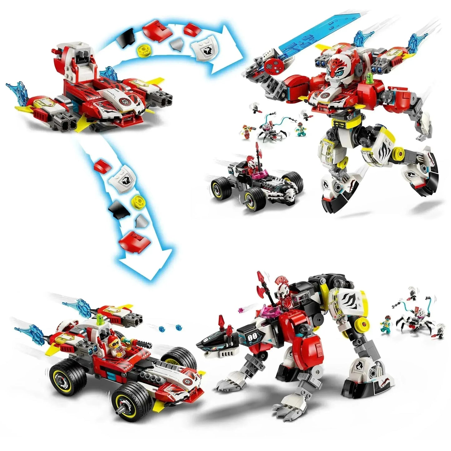 LEGO Coopers Tiger Mech &amp; Zero's HotRod 71497 Dreamzzz (Pre-Order: January 2025)