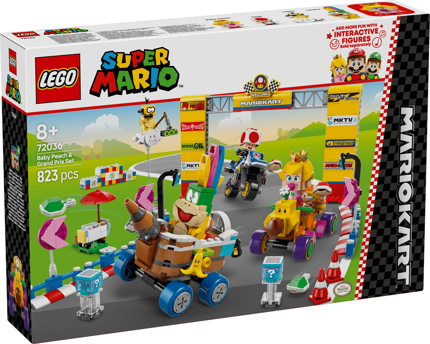 LEGO Mario Kart – Baby Peach &amp; Grand Prix Set 72036 SuperMario (Delivery: January 2025)