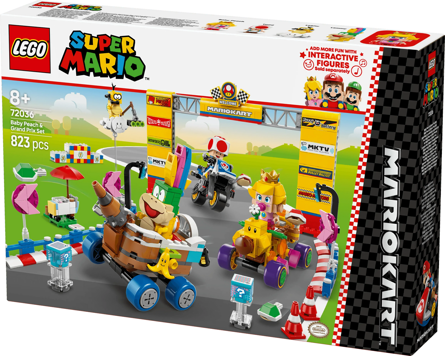 LEGO Mario Kart – Baby Peach &amp; Grand Prix Set 72036 SuperMario (Delivery: January 2025)