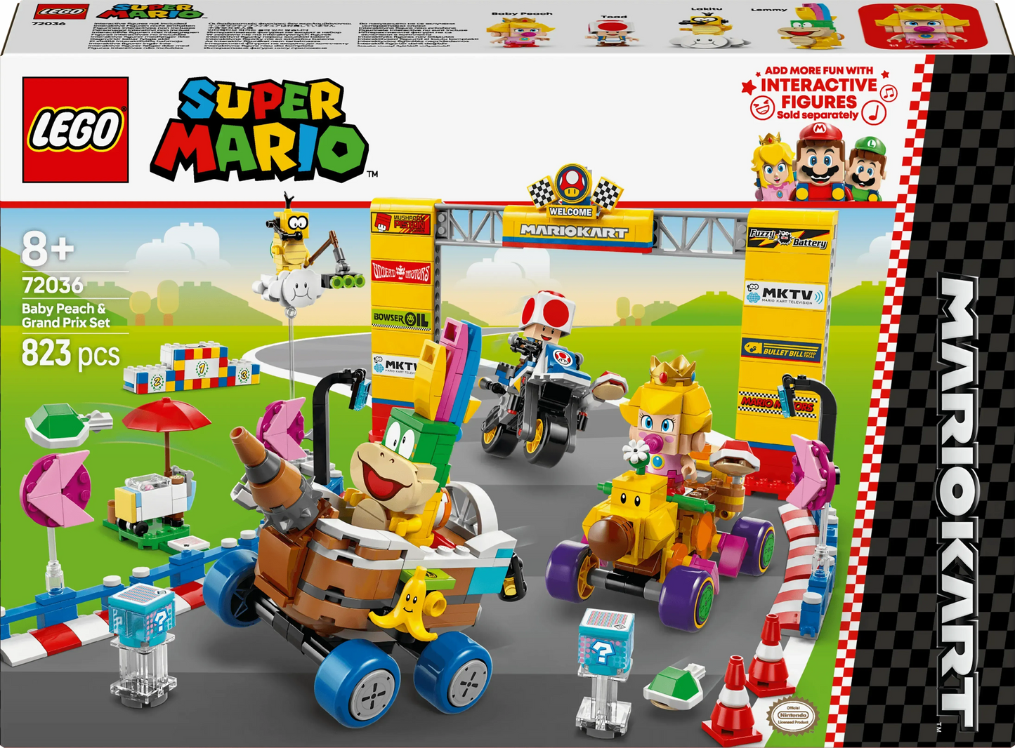 LEGO Mario Kart – Baby Peach &amp; Grand Prix Set 72036 SuperMario (Delivery: January 2025)