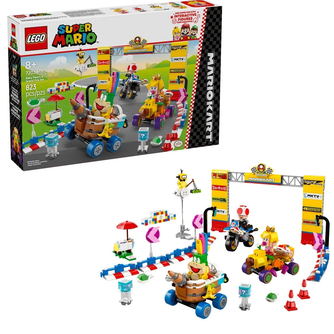 LEGO Mario Kart – Baby Peach &amp; Grand Prix Set 72036 SuperMario (Delivery: January 2025)