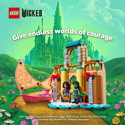 LEGO Glinda, Elphaba en Nessarose op Shiz University 75681 Wicked (Pre-Order: oktober)