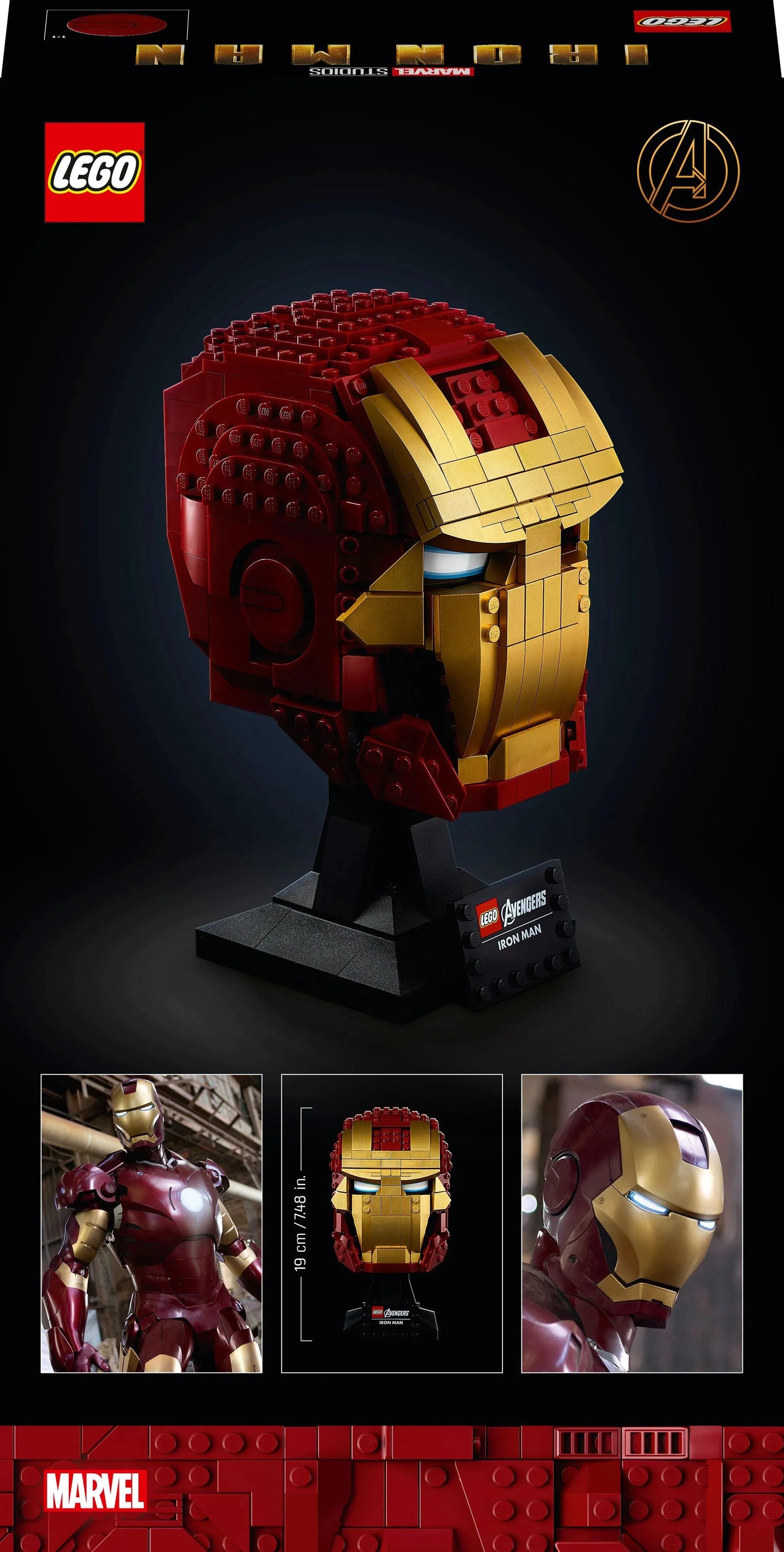 LEGO Iron Man Helmet 76165 Avengers