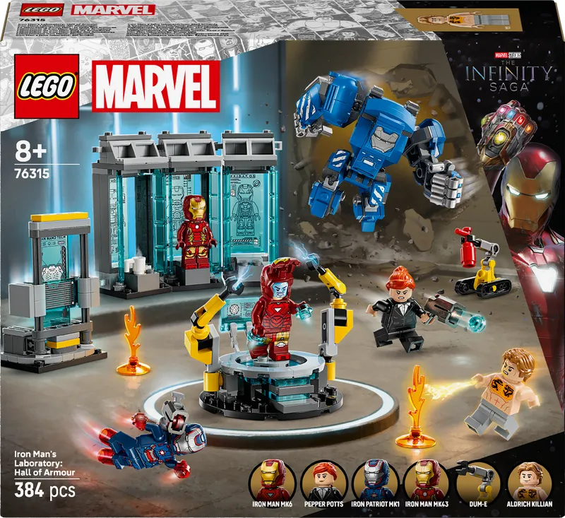 LEGO 76315 IronMans laboratorium harnas ruimte 2TTOYS