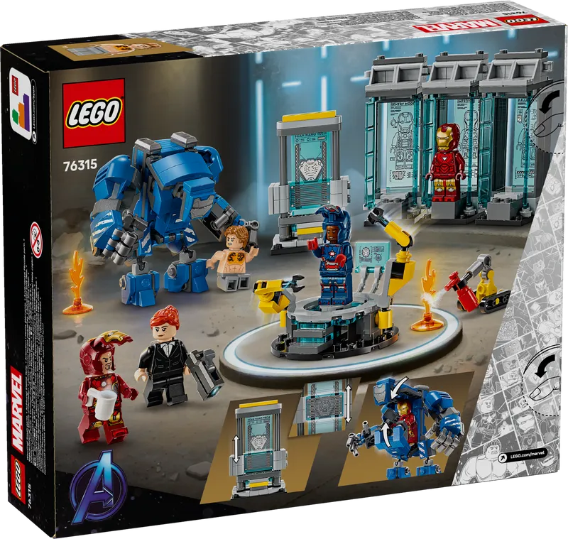 LEGO 76315 IronMans laboratorium harnas ruimte 2TTOYS